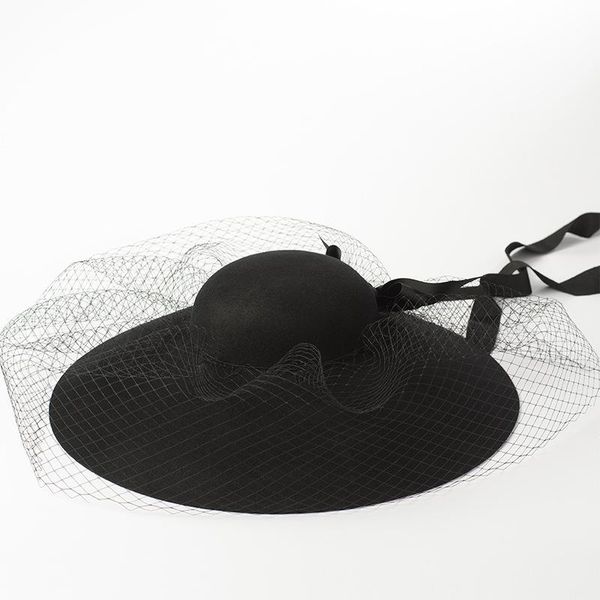 stingy brim hats vintage elegant woolen net yarn fedora hat women fashion ribbon big birm felt autumn winter ladies travel wedding, Blue;gray
stingy brim hats vintage elegant woolen net yarn fedora hat women fashion ribbon big birm felt autumn winter ladies travel wedding, Blue;gray