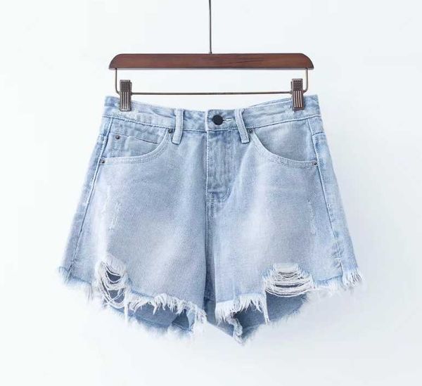 women's jeans fashion wear fringe hole high waist short, Blue
women's jeans fashion wear fringe hole high waist short, Blue