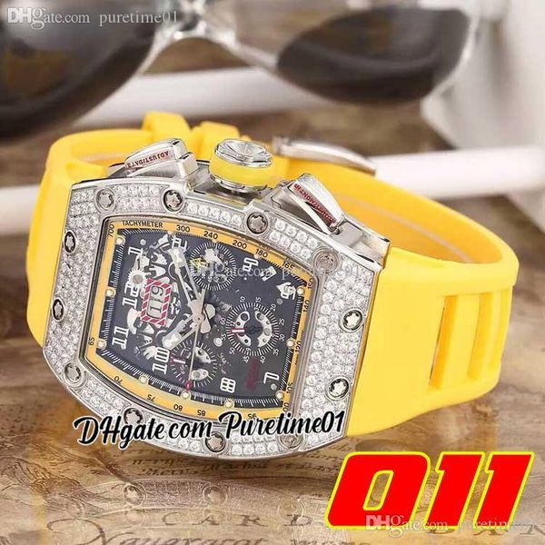 2022 a21j automatic mens watch steel case dimaonds bezel big date black skeleton dial yellow rubber strap super edition 7 styles puretime01, Slivery;brown
2022 a21j automatic mens watch steel case dimaonds bezel big date black skeleton dial yellow rubber strap super edition 7 styles puretime01, Slivery;brown