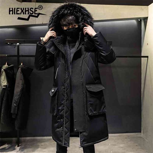 fashionable coat thicken jacket men hooded warm lengthen parka coat white duck down hight quality male winter down coat 210910, Black
fashionable coat thicken jacket men hooded warm lengthen parka coat white duck down hight quality male winter down coat 210910, Black