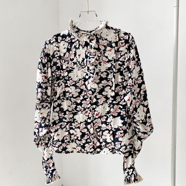 women's blouses & shirts 2021 autumn lace trimming white cotton long sleeve floral print button up shirt womens
women's blouses & shirts 2021 autumn lace trimming white cotton long sleeve floral print button up shirt womens