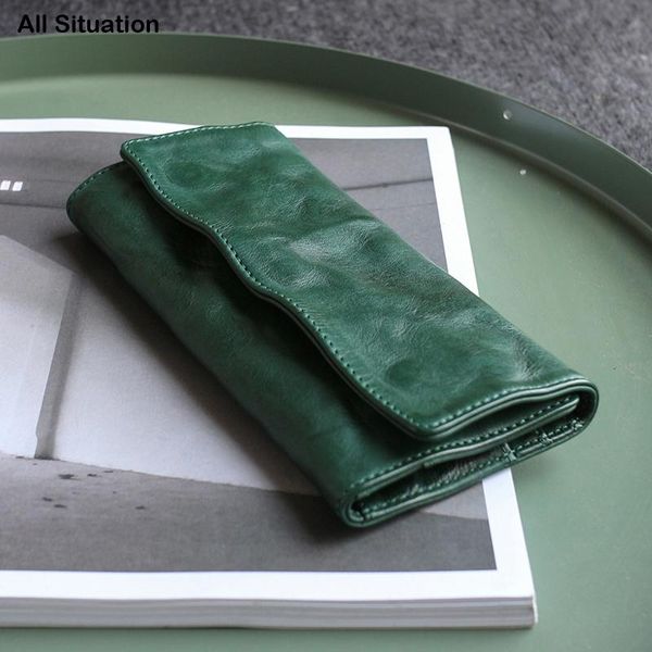 luxury clutch bag male first layer cow leather handmade hasp long purses retro wallet zipper coin pouch ladies wallets, Red;black
luxury clutch bag male first layer cow leather handmade hasp long purses retro wallet zipper coin pouch ladies wallets, Red;black