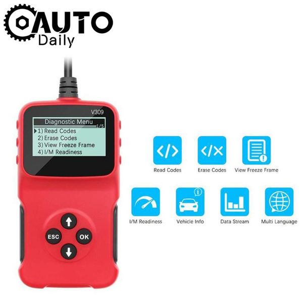 code readers & scan tools latest v309 obd2 auto car diagnostic scanner handheld fault reader repair tool universal obdii
code readers & scan tools latest v309 obd2 auto car diagnostic scanner handheld fault reader repair tool universal obdii
