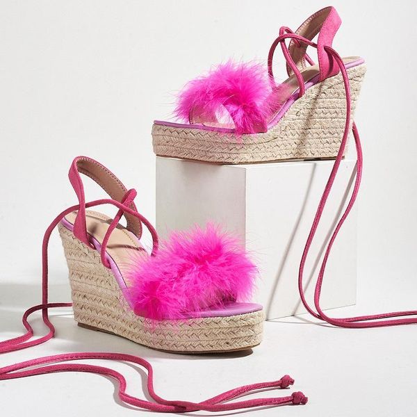dress shoes summer women espadrille sandals fur open toe high heels wedges ladies ankle strap platform gladiator female, Black
dress shoes summer women espadrille sandals fur open toe high heels wedges ladies ankle strap platform gladiator female, Black