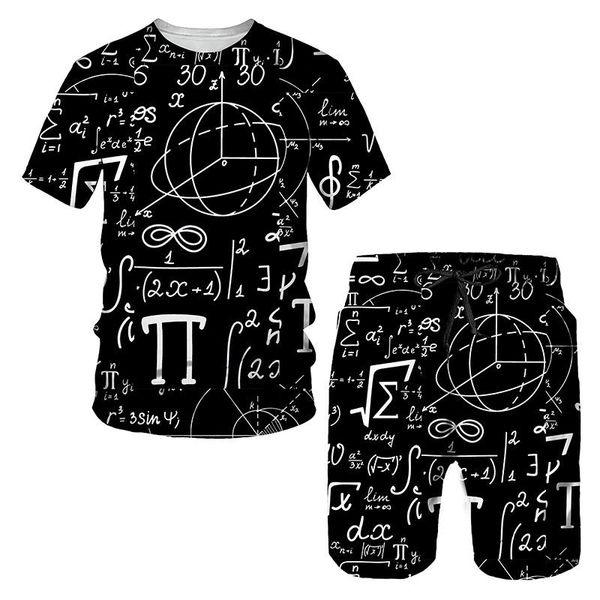 men's tracksuits mathematical formula summer printed t-shirt shorts set sportswear tracksuit o neck short sleeve clothing suit, Gray
men's tracksuits mathematical formula summer printed t-shirt shorts set sportswear tracksuit o neck short sleeve clothing suit, Gray