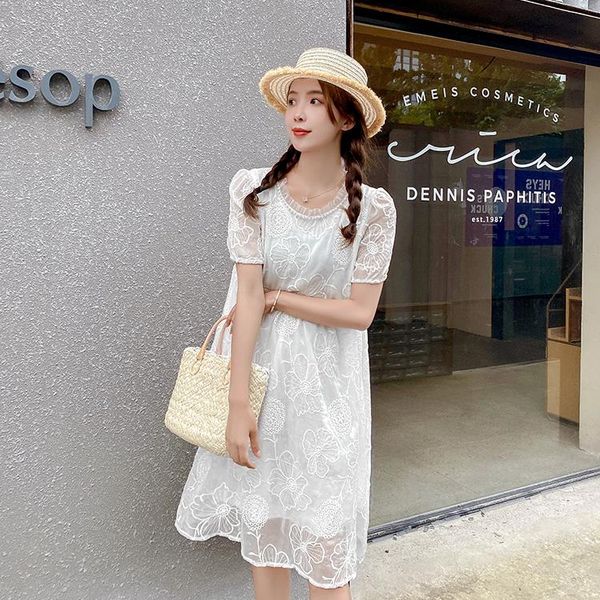 maternity dresses 22767# clothes summer short sleeves lace patchwork loose stylish dress pregnant women mom, White
maternity dresses 22767# clothes summer short sleeves lace patchwork loose stylish dress pregnant women mom, White
