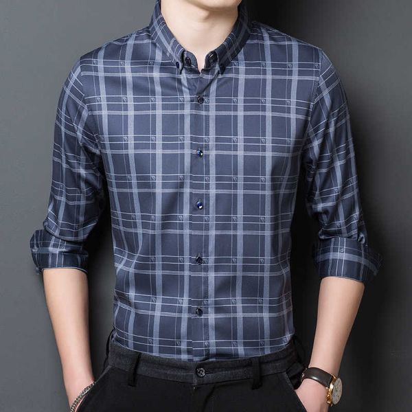 men's casual shirts autumn check print long sleeve fashion thin shirt male brand clothes e939, White;black
men's casual shirts autumn check print long sleeve fashion thin shirt male brand clothes e939, White;black