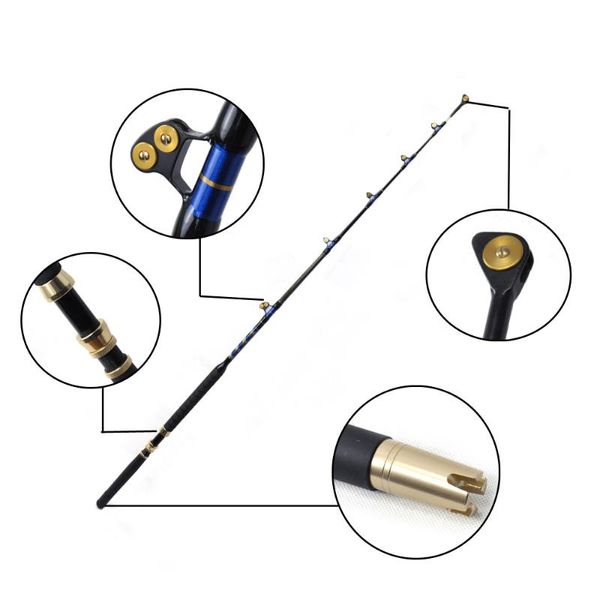 50-80lbs big game fishing rod 5+1 roler guide stand up bent bufishing boat rods
50-80lbs big game fishing rod 5+1 roler guide stand up bent bufishing boat rods