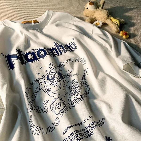 women's t-shirt retro harajuku astronaut planet letter o-neck y2k streetwear punk oversized t shirt cartoon short sleeve female summer, White
women's t-shirt retro harajuku astronaut planet letter o-neck y2k streetwear punk oversized t shirt cartoon short sleeve female summer, White