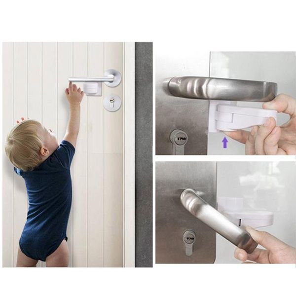 door lever lock for home universal professional children kids safety doors handle locks baby anti-open protection device carriers, slings &
door lever lock for home universal professional children kids safety doors handle locks baby anti-open protection device carriers, slings &