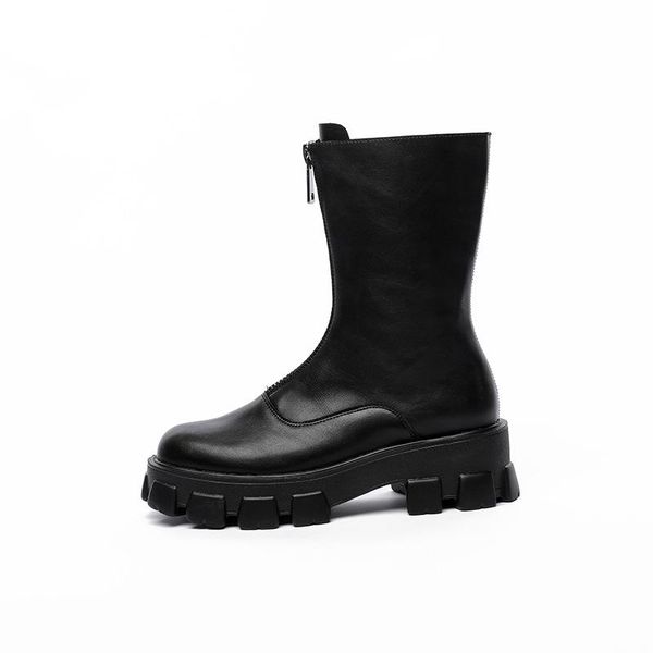 boots autumn 2021 women's british style medium bottom ins fashionable motorcycle front zipper muffin, Black
boots autumn 2021 women's british style medium bottom ins fashionable motorcycle front zipper muffin, Black