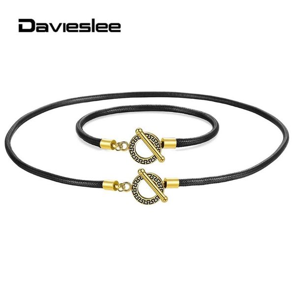 earrings & necklace 4mm simple black man-made leather bracelet jewelry set for men women toggle clasp fashion dsl002, Silver
earrings & necklace 4mm simple black man-made leather bracelet jewelry set for men women toggle clasp fashion dsl002, Silver