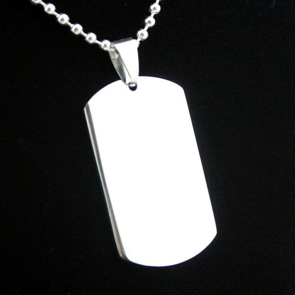 titanium steel tag double side polished dog tag men's stainless steel necklace
titanium steel tag double side polished dog tag men's stainless steel necklace