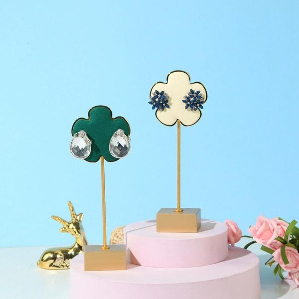 jewelry pouches, bags fashion earring display stand microfiber holder ear-shaped ear clip stud organizer, Pink;blue