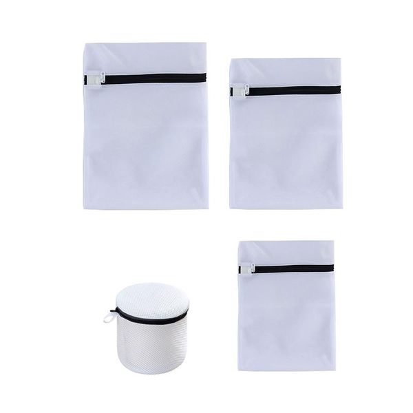 laundry bags 4pcs/set washing bag portable bra underwear sock shirt clothing wash protecting mesh thicken machine net
laundry bags 4pcs/set washing bag portable bra underwear sock shirt clothing wash protecting mesh thicken machine net