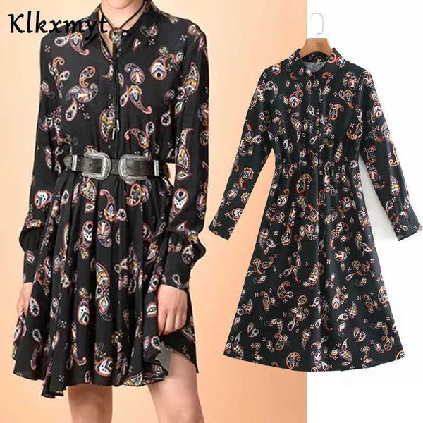 klkxmyt za dress women fashion cashew print midi shirt vintage long sleeve button-up female es vestidos mujer 210527, Black;gray
klkxmyt za dress women fashion cashew print midi shirt vintage long sleeve button-up female es vestidos mujer 210527, Black;gray