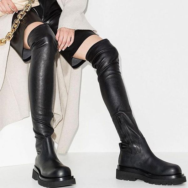 big size 43 female thigh high boots over the knee women platform shoes thick bottom round toe zipper ladies black
big size 43 female thigh high boots over the knee women platform shoes thick bottom round toe zipper ladies black