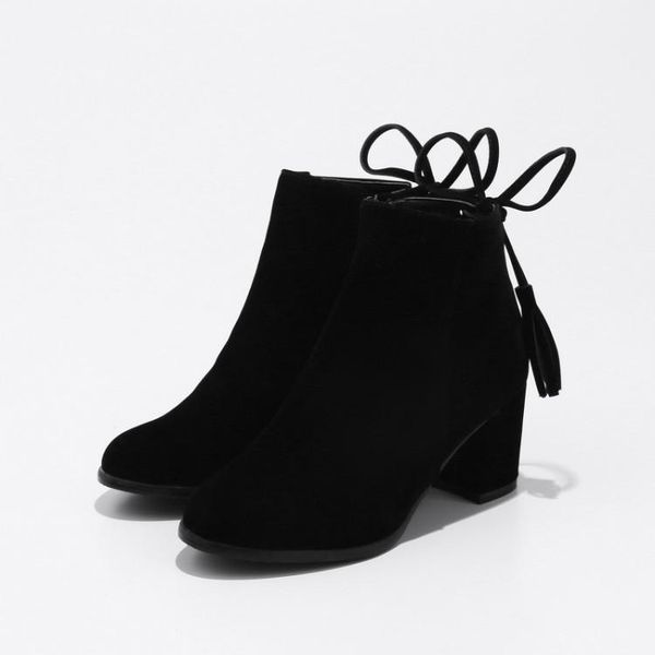 boots oversized women shoes ankle for ladies woman winter back tassel pendant with side zipper, Black
boots oversized women shoes ankle for ladies woman winter back tassel pendant with side zipper, Black