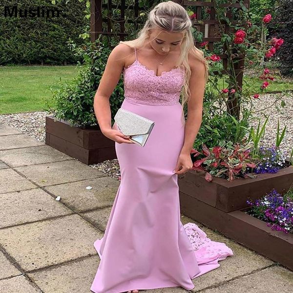 spaghetti lace mermaid long bridesmaid dresses with appliques sweep train satin formal evening gowns plus size, White;pink
spaghetti lace mermaid long bridesmaid dresses with appliques sweep train satin formal evening gowns plus size, White;pink