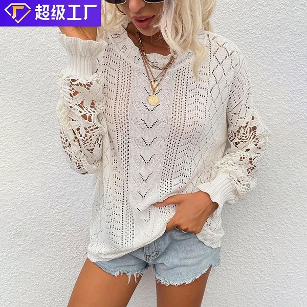 women's sweaters pullovers women couture autumn/winter 2021 lace stitching hollow-out fashion mmyg103192, White;black
women's sweaters pullovers women couture autumn/winter 2021 lace stitching hollow-out fashion mmyg103192, White;black