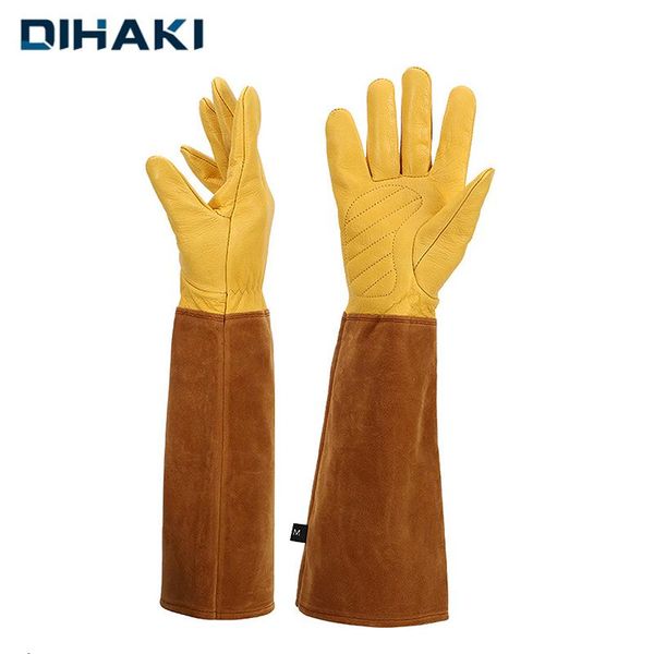 disposable gloves 1 pair gardening for women and men cowhide thorn cut proof garden work with long heavy duty gauntlet tools
disposable gloves 1 pair gardening for women and men cowhide thorn cut proof garden work with long heavy duty gauntlet tools