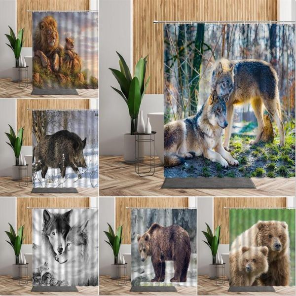 forest animals wolf shower curtain lion tiger bear bath curtains bathtub partition wall decoration fabric screen bathroom decors
forest animals wolf shower curtain lion tiger bear bath curtains bathtub partition wall decoration fabric screen bathroom decors