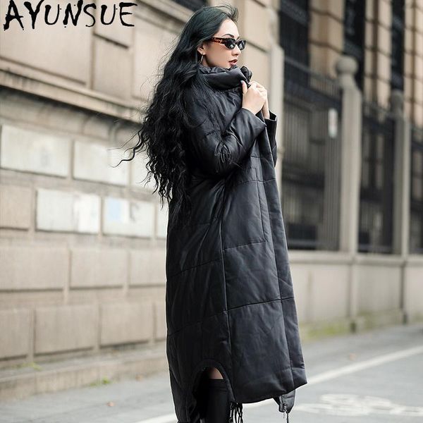 women's leather & faux genuine jacket women long down sheepskin coat female winter woman parkas mujer chaqueta qbl1209 1422, Black
women's leather & faux genuine jacket women long down sheepskin coat female winter woman parkas mujer chaqueta qbl1209 1422, Black