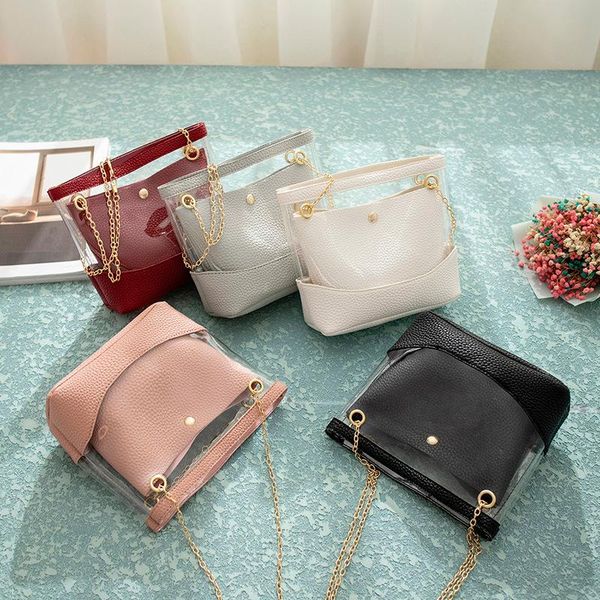 evening bags jelly transparent 2021 litchi pattern chain single shoulder bag women's messenger portable personalized mobile phone
evening bags jelly transparent 2021 litchi pattern chain single shoulder bag women's messenger portable personalized mobile phone