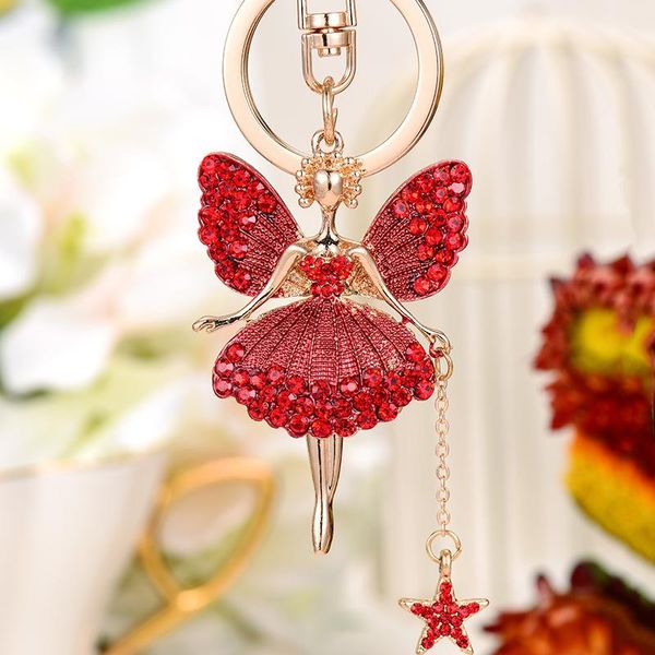 keychains fashion little angel keychain rhinestone butterfly fairy keyring trinket women bag ornament ballet girl car pendant jewelry, Silver
keychains fashion little angel keychain rhinestone butterfly fairy keyring trinket women bag ornament ballet girl car pendant jewelry, Silver