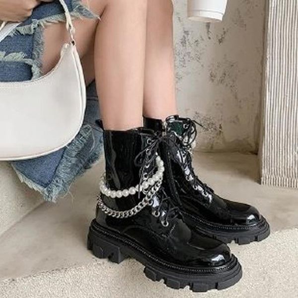 boots fashion women's all-match 2021 bright black motorcycle lace up nude beaded short
boots fashion women's all-match 2021 bright black motorcycle lace up nude beaded short