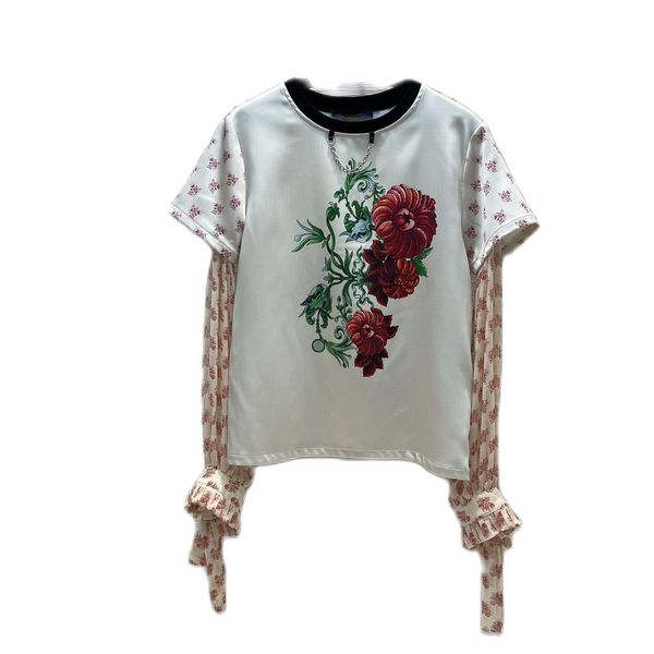70% off outlet online luxury designer brand clothing women's t-shirt summer flowers graphics fake two lantern sleeve shirts female 517, White
70% off outlet online luxury designer brand clothing women's t-shirt summer flowers graphics fake two lantern sleeve shirts female 517, White