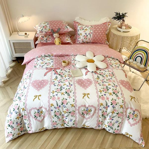 bedding sets princess style cotton printing set duvet cover bed linen pillowcase pillow fitted sheet hometextile 4pcs
bedding sets princess style cotton printing set duvet cover bed linen pillowcase pillow fitted sheet hometextile 4pcs