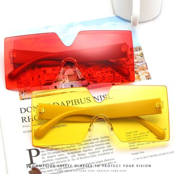 sunglasses transparent oversized square shadeds for women rimless glasses fashion party trendy pochromic sun eyewear, White;black
sunglasses transparent oversized square shadeds for women rimless glasses fashion party trendy pochromic sun eyewear, White;black