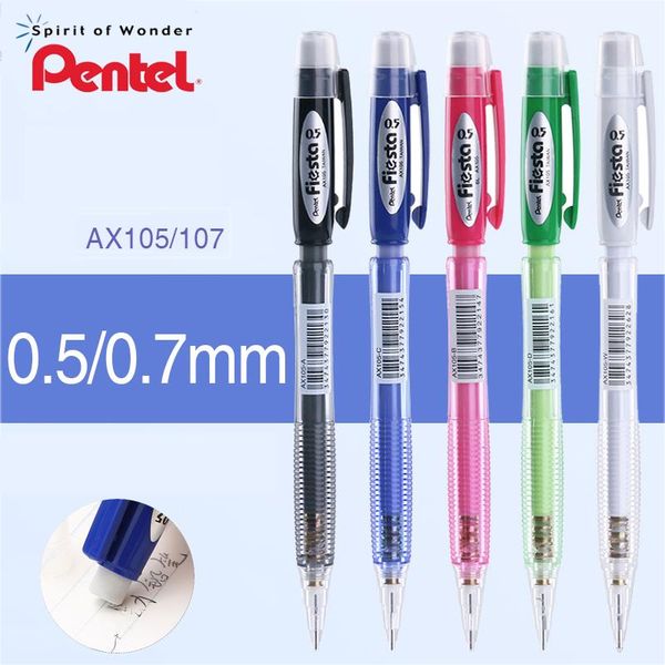 ballpoint pens 6pcs japan pentel mechanical pencil ax105 / ax107 color with eraser student supplies 0.5 0.7mm, Blue;orange
ballpoint pens 6pcs japan pentel mechanical pencil ax105 / ax107 color with eraser student supplies 0.5 0.7mm, Blue;orange