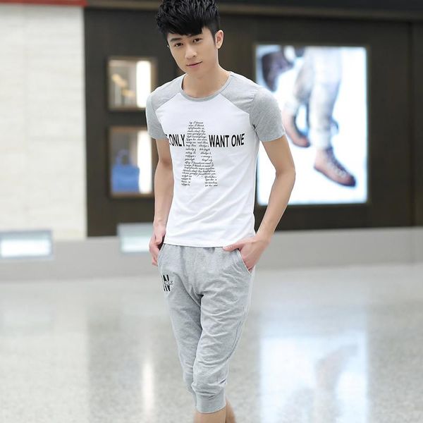 men's tracksuits boutique casual suit summer 2021 sbojin-lyql2980, Gray 
men's tracksuits boutique casual suit summer 2021 sbojin-lyql2980, Gray