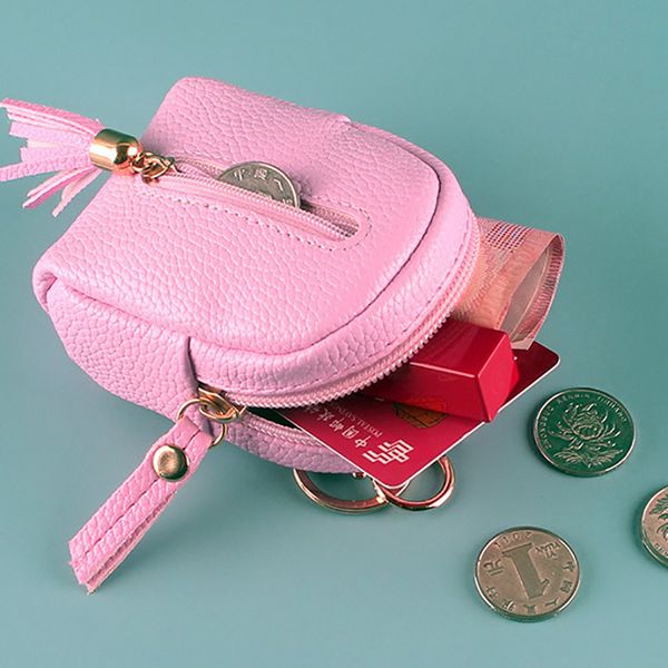 luxury keychain purse zipper pu wallet women fashion tassel mini coin purse, Red;black
luxury keychain purse zipper pu wallet women fashion tassel mini coin purse, Red;black