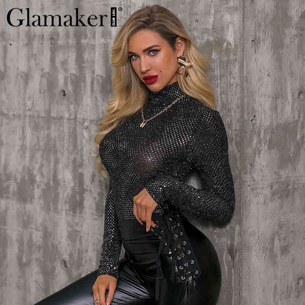 glamaker sequin color knitted bodysuit blouse women shiny long sleeve black bodycon body suit spring club high waist romper 210414, Black;white
glamaker sequin color knitted bodysuit blouse women shiny long sleeve black bodycon body suit spring club high waist romper 210414, Black;white