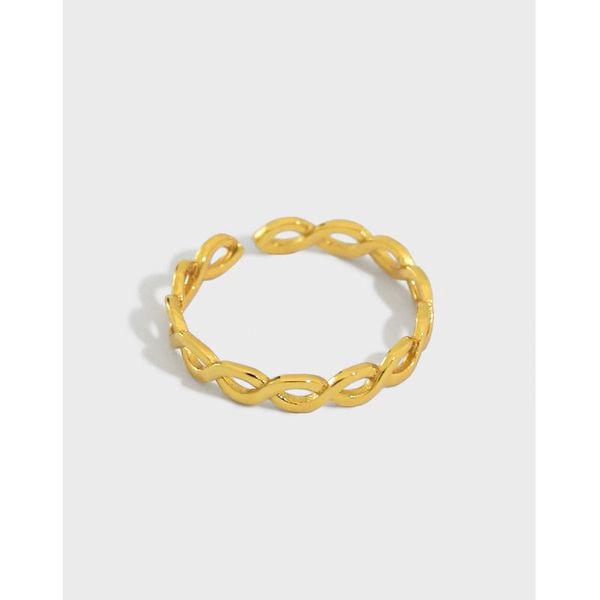 1pc 18k gold authentic s925 sterling silver jewelry wave line cross braid open rings tlj1371 cluster, Golden;silver
1pc 18k gold authentic s925 sterling silver jewelry wave line cross braid open rings tlj1371 cluster, Golden;silver