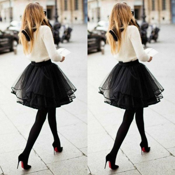 skirts autumn fashion women tulle ball gown mesh sheer layers skirt princess girls ballet tutu dance stylish, Black
skirts autumn fashion women tulle ball gown mesh sheer layers skirt princess girls ballet tutu dance stylish, Black