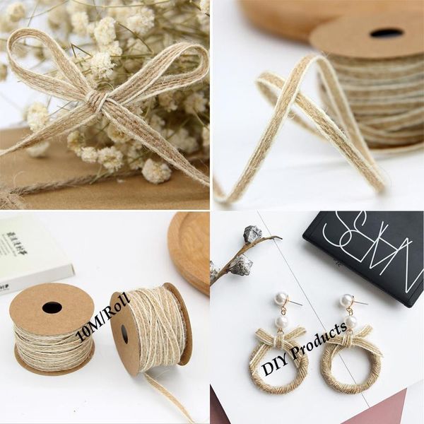 party decoration 10m/roll 0.5cm width wedding jute burlap rolls hessian ribbon with lace vintage rustic ornament for dec
party decoration 10m/roll 0.5cm width wedding jute burlap rolls hessian ribbon with lace vintage rustic ornament for dec