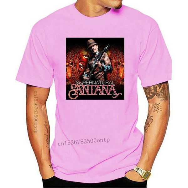 men's t-shirts 2021 summer brand clothing o neck carlos santana supernatural black t shirt s 3xl, White;black