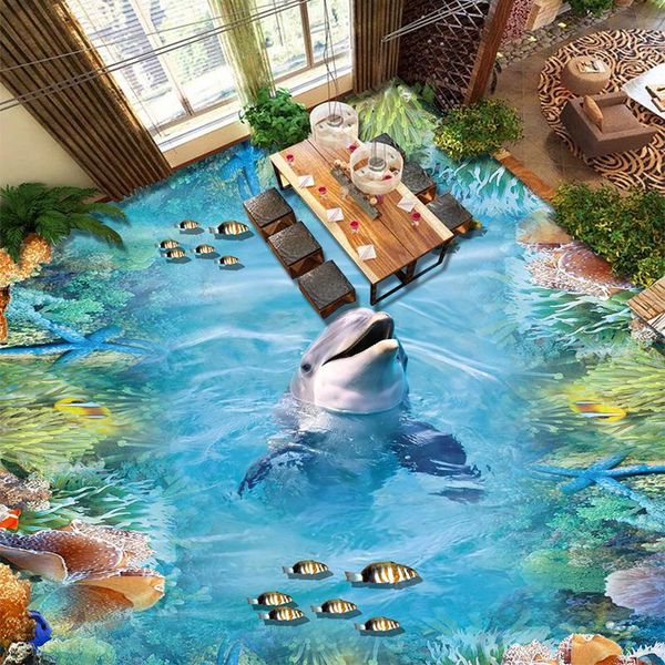 wallpapers custom self-adhesive floor mural dolphins coral reefs 3d tiles wallpaper sticker living room bathroom pvc wear home decor
wallpapers custom self-adhesive floor mural dolphins coral reefs 3d tiles wallpaper sticker living room bathroom pvc wear home decor