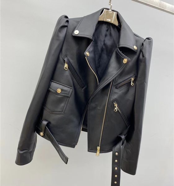 women's jackets brand design motorcycle biker genuine leather women zipper real sheepskin slim fit black coat female hf5y, Black;brown
women's jackets brand design motorcycle biker genuine leather women zipper real sheepskin slim fit black coat female hf5y, Black;brown