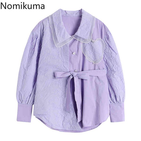 nomikuma korean bow bandage slim waist blouse women sweet peter pan collar shirt new lantern sleeve blusas feminimo 6g366 210427, White
nomikuma korean bow bandage slim waist blouse women sweet peter pan collar shirt new lantern sleeve blusas feminimo 6g366 210427, White