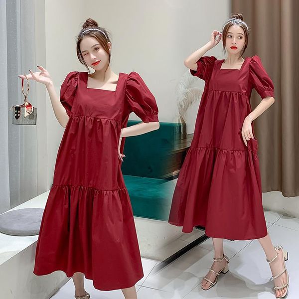 summer maternity clothes cotton solid color short sleeve loose stylish dress for pregnant women pregnancy dresses, White
summer maternity clothes cotton solid color short sleeve loose stylish dress for pregnant women pregnancy dresses, White