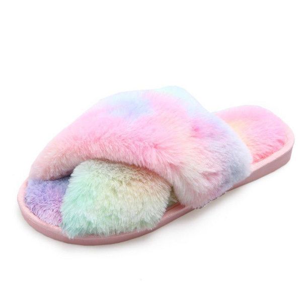 fluffy fur home slippers shoes women flip flop flat plush slides outdoor colorful rainbow woman fashion winter 8hc2, Black
fluffy fur home slippers shoes women flip flop flat plush slides outdoor colorful rainbow woman fashion winter 8hc2, Black