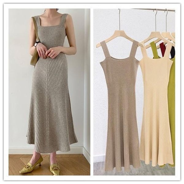 casual dresses fashion women sweater knit midi a-line tank sleeveless holiday robes vestidos basic harajuku korean clothes, Black;gray
casual dresses fashion women sweater knit midi a-line tank sleeveless holiday robes vestidos basic harajuku korean clothes, Black;gray