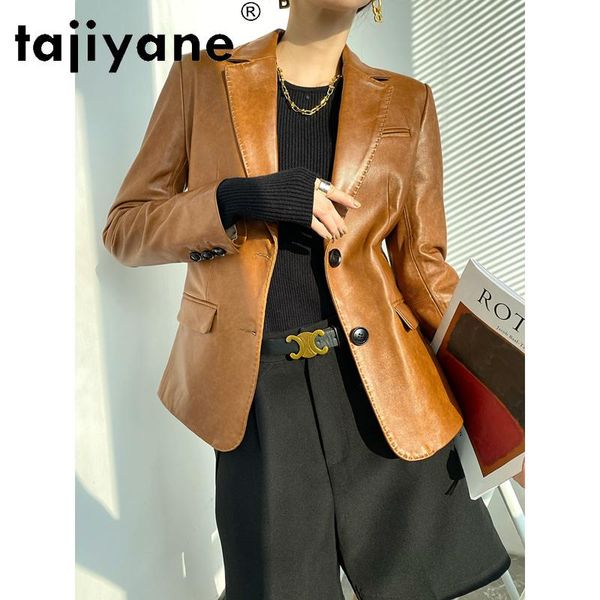 tajiyane women's real leather jacket women genuine sheepskin coats woman korean clothes slim mujer chaqueta tn2837 & faux, Black
tajiyane women's real leather jacket women genuine sheepskin coats woman korean clothes slim mujer chaqueta tn2837 & faux, Black