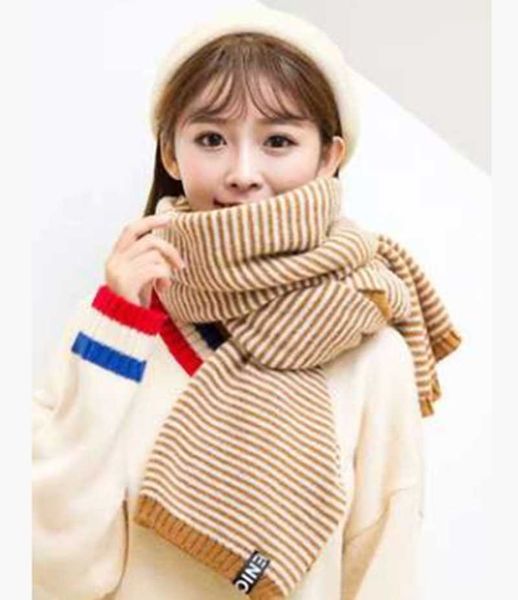 scarves est women autumn and winter versatile striped foulard femme japanese korean warm neckline knitting scarf, Blue;gray
scarves est women autumn and winter versatile striped foulard femme japanese korean warm neckline knitting scarf, Blue;gray