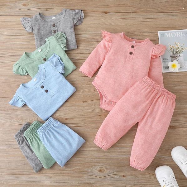 clothing sets cotton kids girls clothes outfits 2 pcs set solid long flying sleeve t-shirt +trousers comfortable baby girl 0-18m, White
clothing sets cotton kids girls clothes outfits 2 pcs set solid long flying sleeve t-shirt +trousers comfortable baby girl 0-18m, White